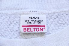 画像4: 80s USA製 Shop 'Til You Drop ダック イラスト スウェット 白 XL (4)