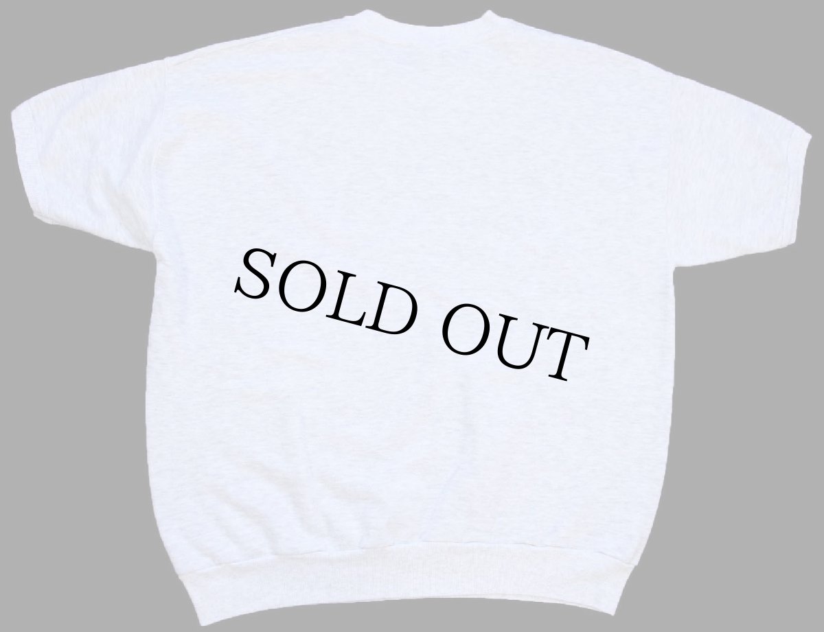 画像2: 90s USA製 HONORS 無地 半袖スウェット 杢ライトグレー XL★ブランク (2)