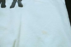 画像6: 90s USA製 キャット アート 両面プリント 半袖スウェット カスタム ライトグリーン XXL★特大 (6)