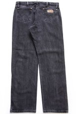 画像3: 00s メキシコ製 Wranglerラングラー 13MWZ ブラック デニムパンツ W36 L32★SDP4398 (3)