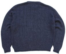 画像2: 00s USA製 EddieBauerエディーバウアー コットン×アクリルニット セーター チャコールグレー L (2)