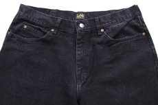 画像4: 00s メキシコ製 Leeリー 205 RELAXED FIT ブラック デニムパンツ W36 L30★SDP4400 (4)