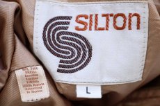画像4: 70s メキシコ製 SILTON スエード レザーベスト 茶 L (4)