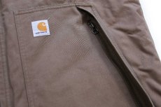 画像6: carharttカーハート QUICK DUCK JEFFERSON VEST キルティングライナー ダックベスト グレーブラウン XL-T (6)