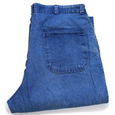 画像1: 90s OSHKOSH B'GOSH パチポケ ツータック デニム トラウザーズ W36 L34 (1)