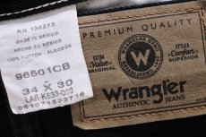 画像5: 00s メキシコ製 Wranglerラングラー ブラック デニムパンツ W34 L30★SDP4405 (5)