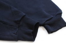 画像6: 00s メキシコ製 RUSSELLラッセル 無地 ハイネック ハーフジップ スウェット 黒 XL★ブランク (6)