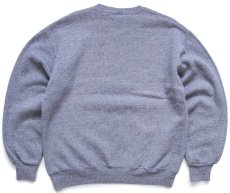 画像2: 90s USA製 RUSSELLラッセル GRALAND 前V スウェット 杢グレー L (2)