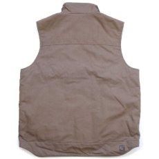 画像2: carharttカーハート QUICK DUCK JEFFERSON VEST キルティングライナー ダックベスト グレーブラウン XL-T (2)
