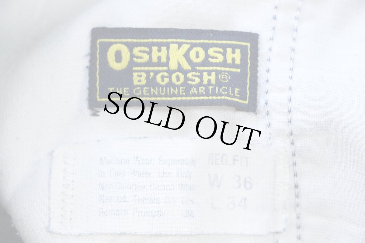 画像6: 90s OSHKOSH B'GOSH パチポケ ツータック デニム トラウザーズ W36 L34 (6)