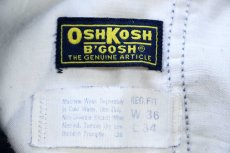 画像6: 90s OSHKOSH B'GOSH パチポケ ツータック デニム トラウザーズ W36 L34 (6)