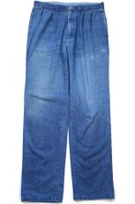 画像2: 90s OSHKOSH B'GOSH パチポケ ツータック デニム トラウザーズ W36 L34 (2)