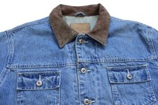 画像3: 00s GAPギャップ スペシャル チェック コットンライナー デニムジャケット M (3)