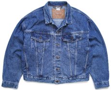 画像1: 90s メキシコ製 Levi'sリーバイス 70598 デカパッチ デニムジャケット 4ポケット L (1)