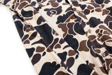 画像6: 80s USA製 Walls ダックハンターカモ コットンポプリン ハンティングシャツ L-R (6)