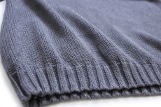 画像5: 90s EddieBauerエディーバウアー 無地 ハーフジップ コットンニット セーター グレー XL (5)