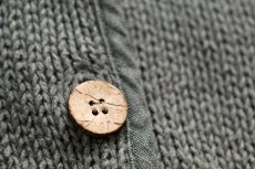 画像5: 90s EddieBauerエディーバウアー ニット 切り替え リネンベスト グリーングレー W-L (5)