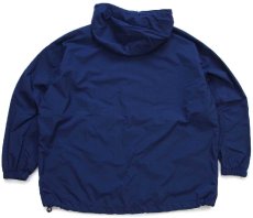 画像2: 90s Columbiaコロンビア 無地 ナイロン アノラックパーカー 紺 W-L (2)