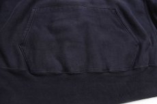 画像5: 00s Championチャンピオン 無地 目無し リバースウィーブ スウェットパーカー 黒 XL★フーディー ブランク ブックストア (5)