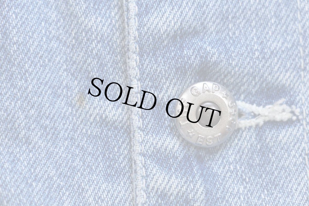 画像8: 00s GAPギャップ スペシャル チェック コットンライナー デニムジャケット M (8)