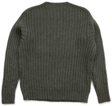 画像2: 90s POLO SPORT ポロ スポーツ ラルフローレン ラムウールニット セーター オリーブグリーン XL (2)