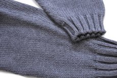 画像6: 90s EddieBauerエディーバウアー 無地 ハーフジップ コットンニット セーター グレー XL (6)