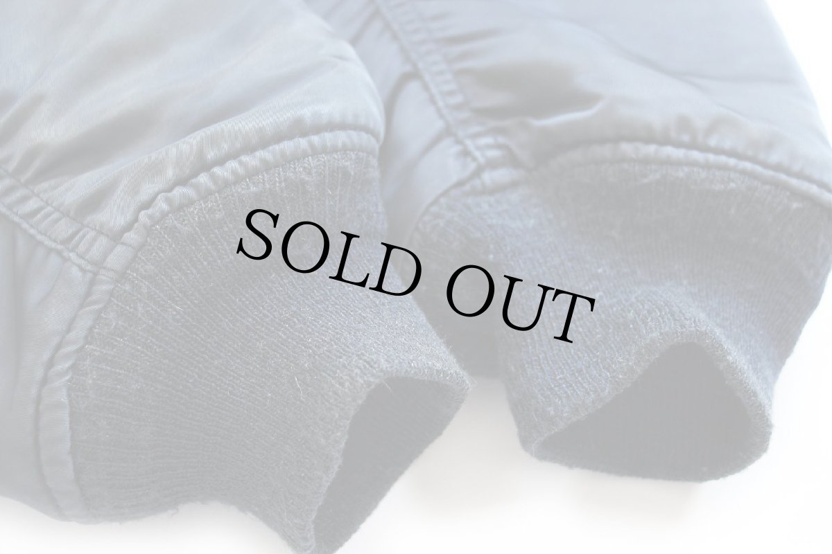 画像10: 80s USA製 ALPHAアルファ MA-1 フライトジャケット 紺 フェード XL (10)