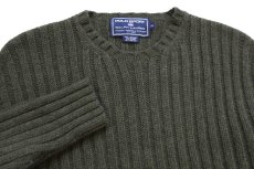 画像3: 90s POLO SPORT ポロ スポーツ ラルフローレン ラムウールニット セーター オリーブグリーン XL (3)