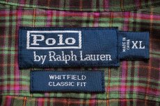 画像4: 00s ポロ ラルフローレン WHITFIELD CLASSIC FIT チェック コットンシャツ XL (4)