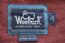 画像4: 90s USA製 Woolrichウールリッチ 無地 ボタンダウン コットン シャモアクロスシャツ 薄赤 L-L (4)