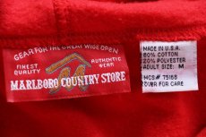 画像4: 90s USA製 Marlboro マルボロ パッチ付き スウェットパーカー 赤 M★フーディー (4)
