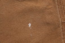 画像8: メキシコ製 carharttカーハート ダック地 ペインターパンツ 茶 W34 L32 (8)