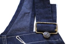 画像6: 70s USA製 Sears ペンキ飛び バットダイ デニム オーバーオール W32 L30 (6)