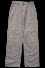 画像2: メキシコ製 carharttカーハート ダック地 ペインターパンツ デザート グレー W32 L34 (2)