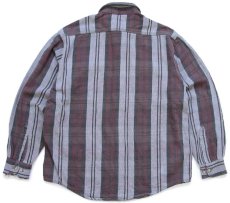 画像2: 90s carharttカーハート チェック ダメージ コットン フランネルシャツ (2)