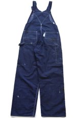 画像3: 70s USA製 Sears ペンキ飛び バットダイ デニム オーバーオール W32 L30 (3)