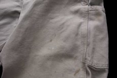 画像7: メキシコ製 carharttカーハート ダック地 ペインターパンツ デザート グレー W32 L34 (7)