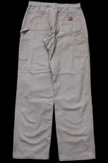 画像3: メキシコ製 carharttカーハート ダック地 ペインターパンツ デザート グレー W32 L34 (3)