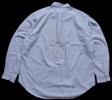 画像2: 00s ラルフローレン CLASSIC FIT ワンポイント ボタンダウン オックスフォード コットンシャツ サックス L★12 (2)