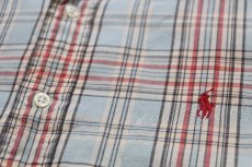 画像5: 00s ラルフローレン BLAKE マドラスチェック ボタンダウン コットンシャツ M★インド綿 (5)