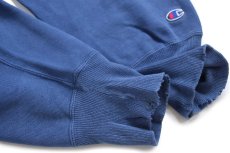 画像5: 90s メキシコ製 Championチャンピオン ワンポイント リバースウィーブ スウェット 薄紺 M (5)