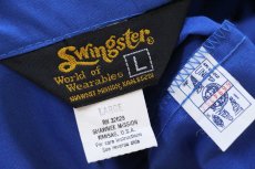 画像4: 70s Swingster INTERNATIONAL ASSOCIATION OF MACHINISTS AND AEROSPACE WORKERS パッチ付き ジャケット 青 L (4)