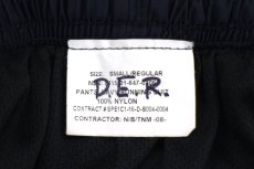 画像6: 16 米軍 U.S.NAVY RUNNING SUIT トレーニング ナイロンパンツ 紺 S/R★05 (6)