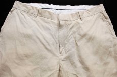 画像4: 00s ポロ ラルフローレン リネン×シルクパンツ ライトカーキ W36 L32 (4)