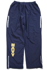 画像2: 16 米軍 U.S.NAVY RUNNING SUIT トレーニング ナイロンパンツ 紺 S/R★05 (2)
