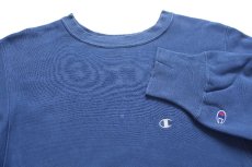 画像3: 90s メキシコ製 Championチャンピオン ワンポイント リバースウィーブ スウェット 薄紺 M (3)