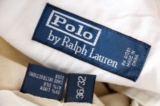 画像6: 00s ポロ ラルフローレン リネン×シルクパンツ ライトカーキ W36 L32 (6)