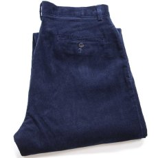 画像1: 00s ポロ ラルフローレン ツータック スラックス コットン コーデュロイパンツ 紺 W33 L30 (1)