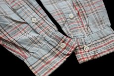 画像6: 00s ラルフローレン BLAKE マドラスチェック ボタンダウン コットンシャツ M★インド綿 (6)