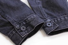 画像7: 新品★LEVI'S PREMIUM リーバイス TYPE I TRUCKER 先染め ブラック デニムジャケット L★1st (7)